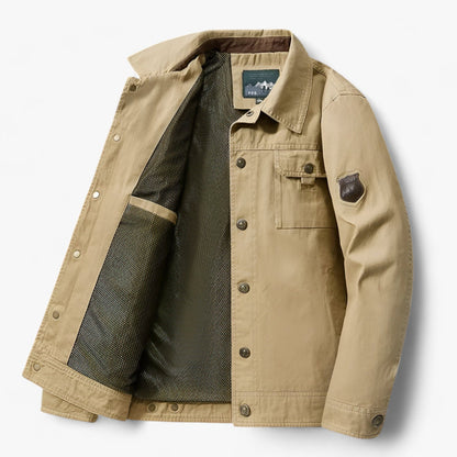 Bomber pour homme avec boutons style cargo