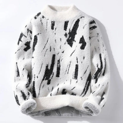 Pull tricoté homme Chaud Moelleux Hiver