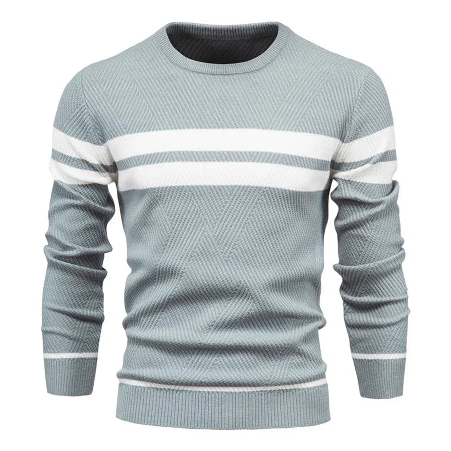 Herren Pullover Rundhals Modern Strick - IdealeKleiden