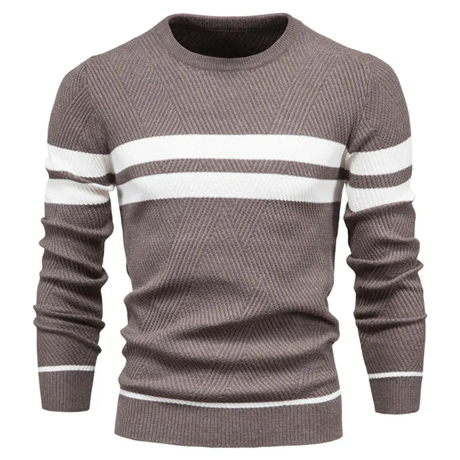 Pull pour homme col rond en maille moderne