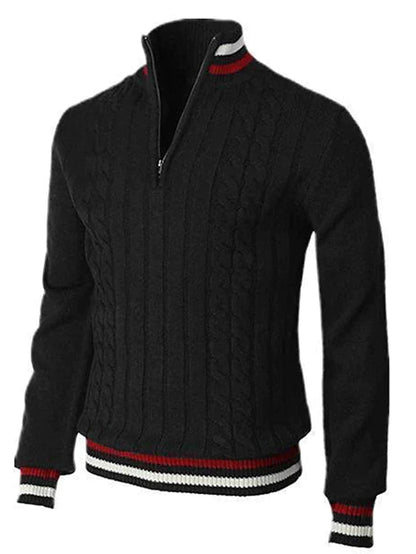 Pull-over torsadé en maille pour homme