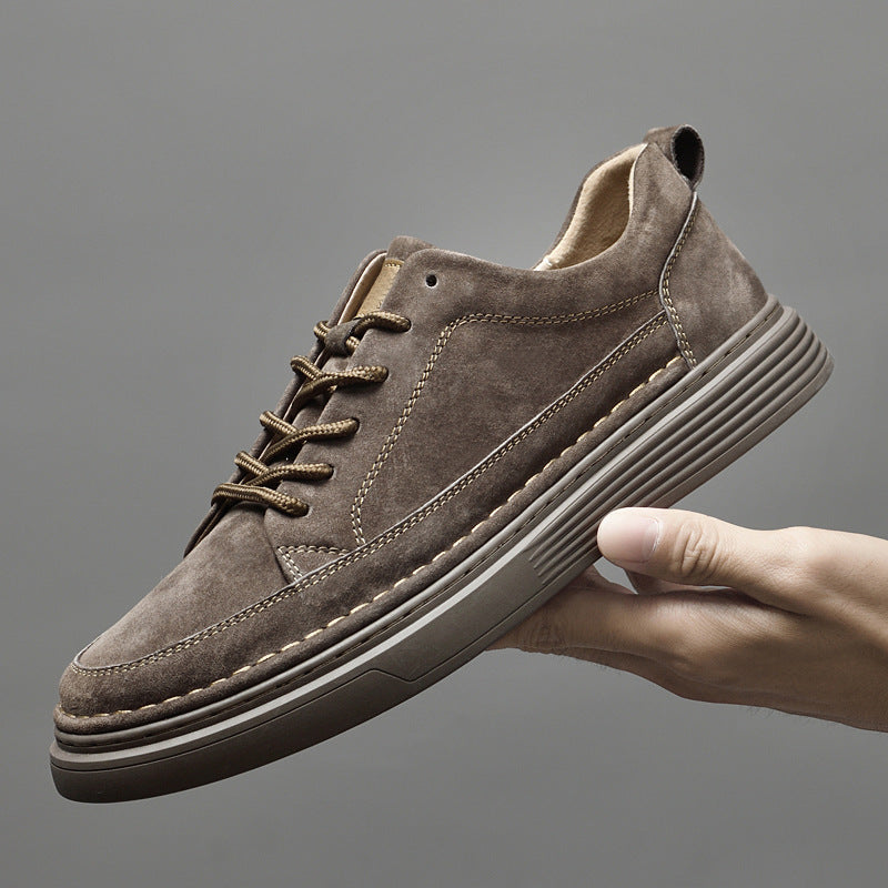 Chaussures de randonnée en cuir noires pour hommes
