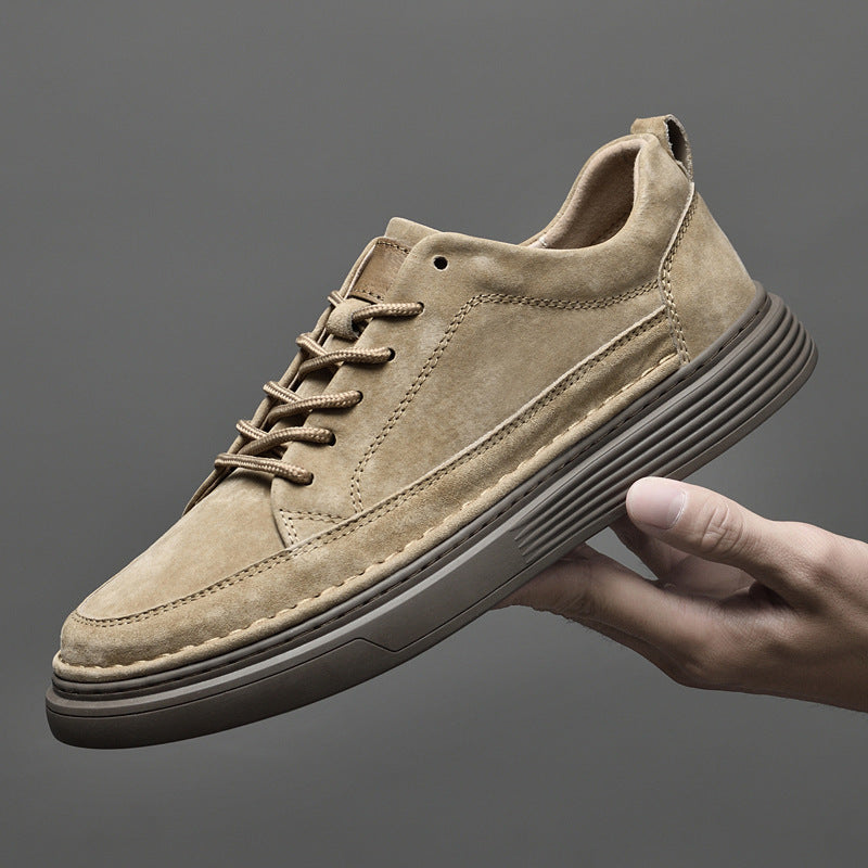 Chaussures de randonnée en cuir noires pour hommes