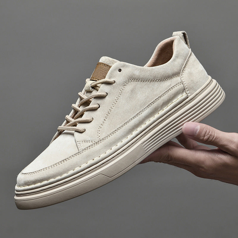 Chaussures de randonnée en cuir noires pour hommes