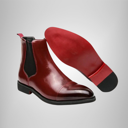 Bottines Homme Bout Pointu Effet Cuir