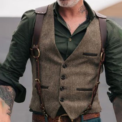 Herren Anzugsweste Elegante Vintage Optik - IdealeKleiden