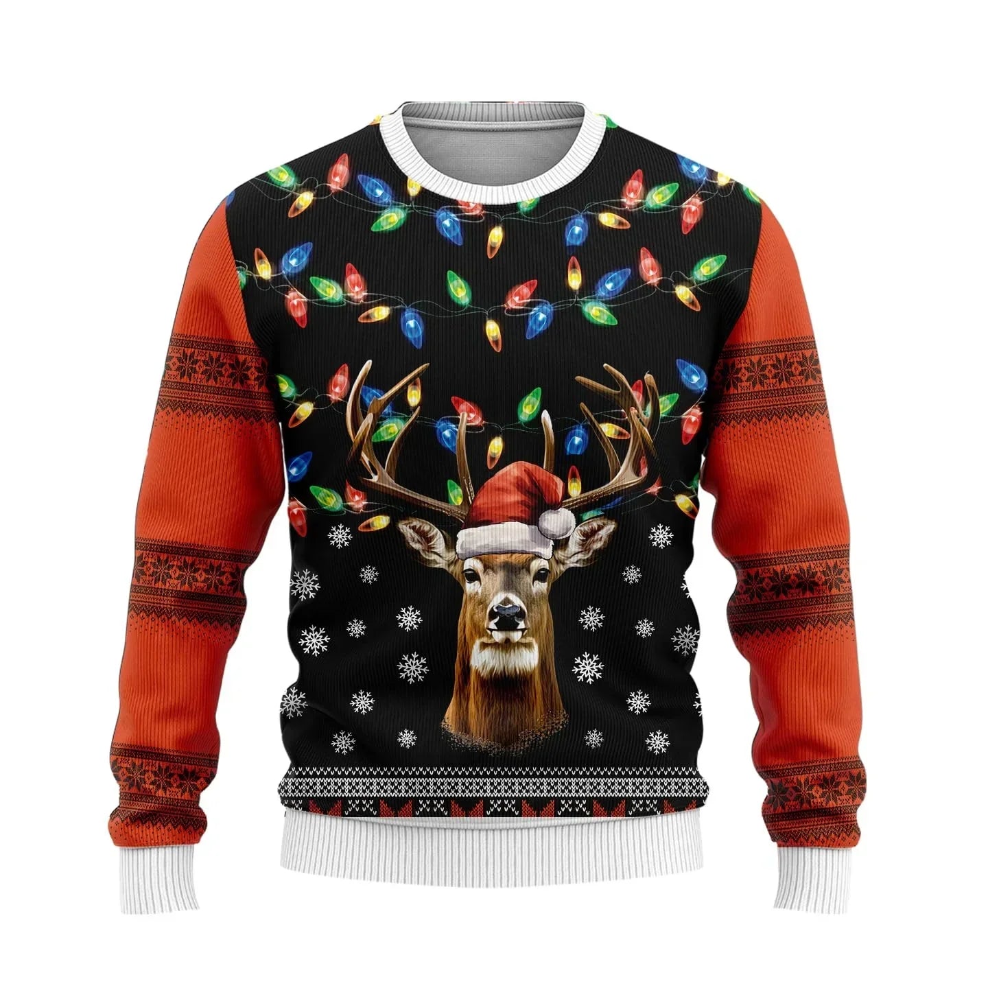 Weihnachtspullover Reh-Design Warm & Gemütlich - IdealeKleiden