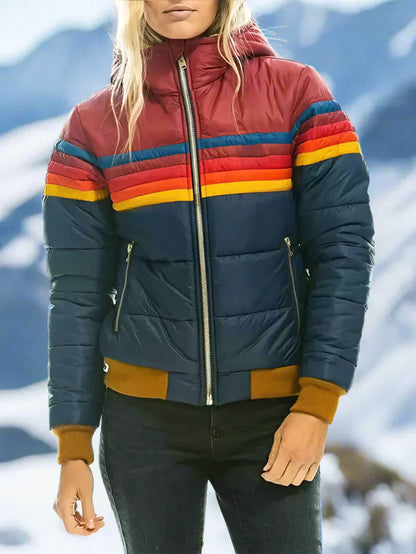 Manteau d'hiver en peluche chaud pour femme
