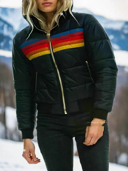 Manteau d'hiver en peluche chaud pour femme
