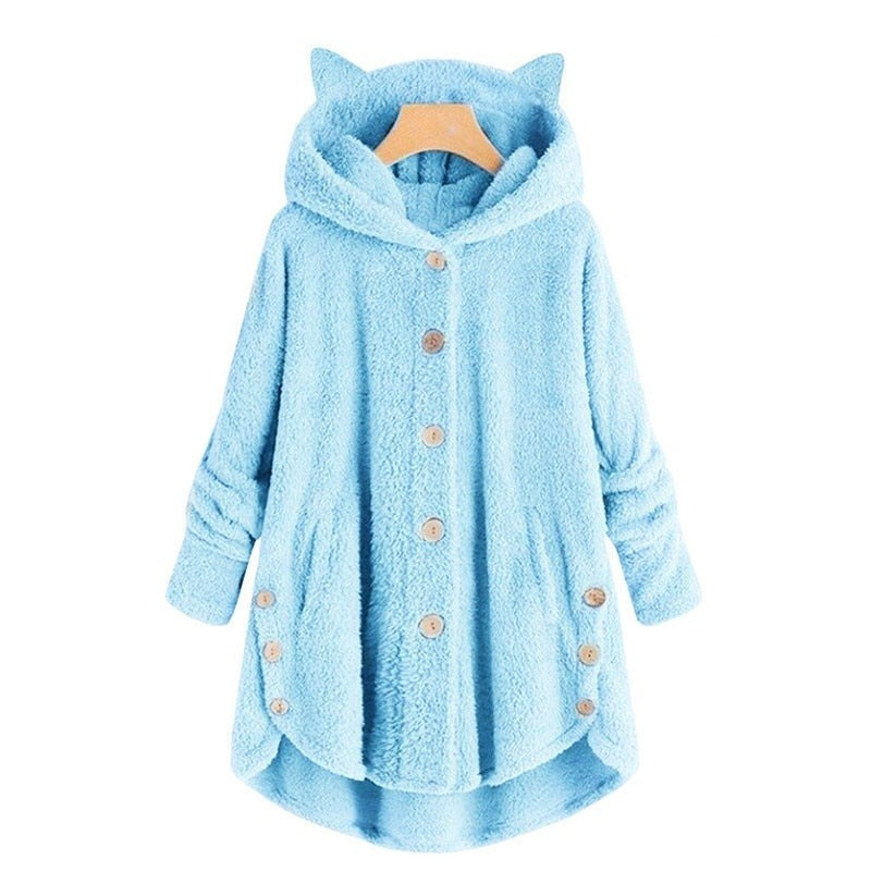 Veste pour chat douce doublée de peluche chaude