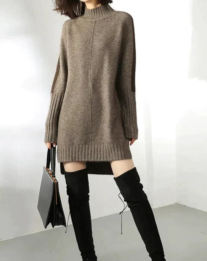 Stylischer Damenpullover Mittellang - IdealeKleiden