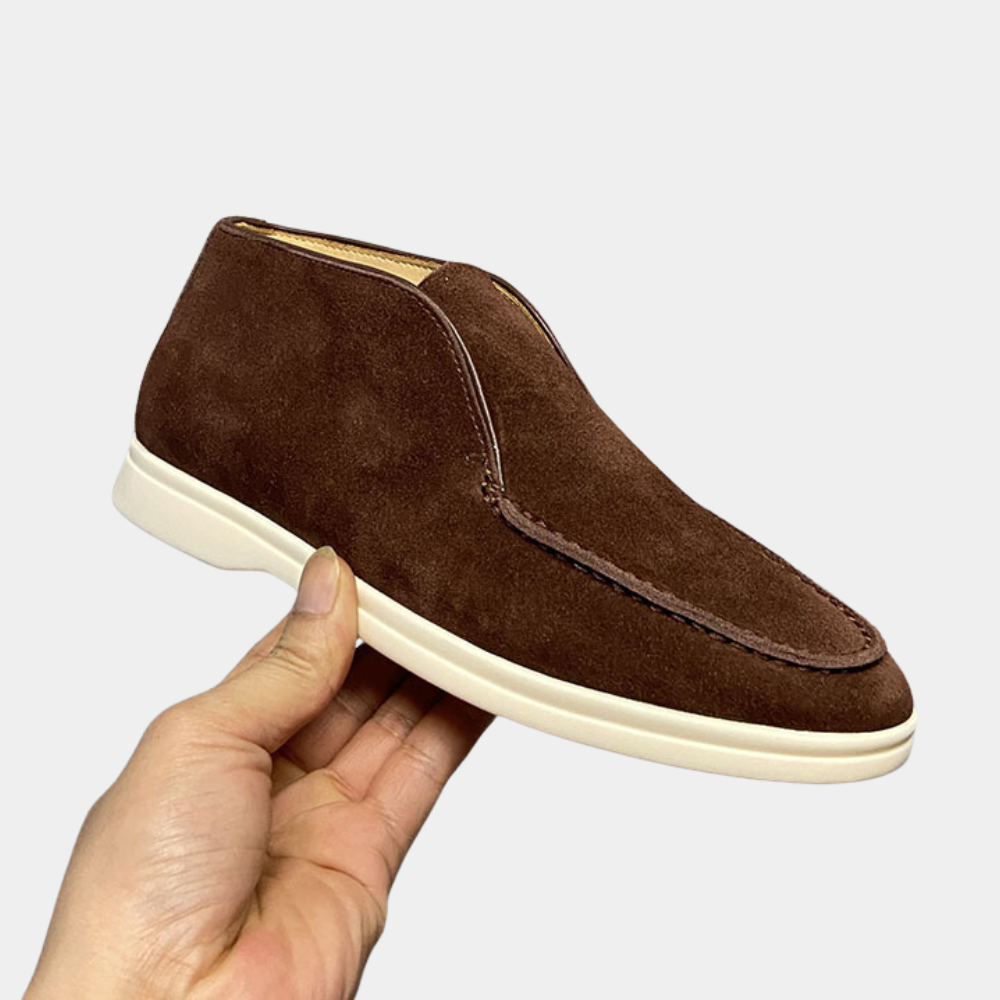 Bequeme Herren Loafer Schuhe Wildleder Optik - IdealeKleiden