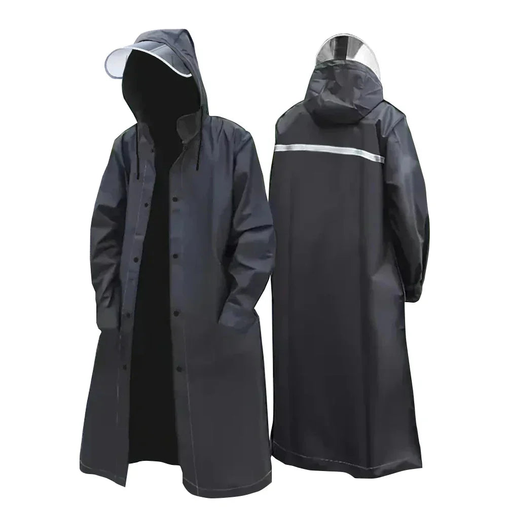 Wasserfeste Regenjacke Schwarz Damen Herren - IdealeKleiden