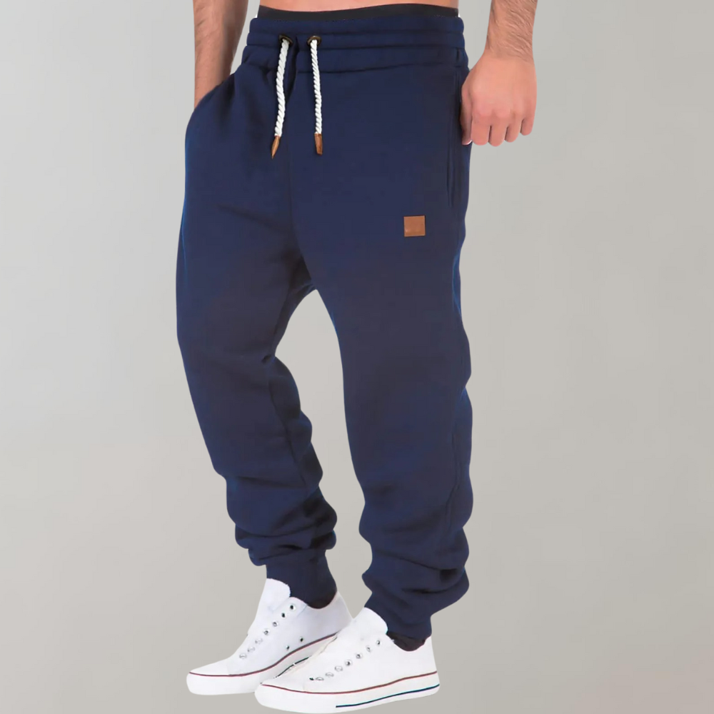 Bequeme Sweatpants Baumwollmix Kordelzug - IdealeKleiden