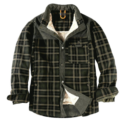 Chemise à carreaux en flanelle de bûcheron pour hommes