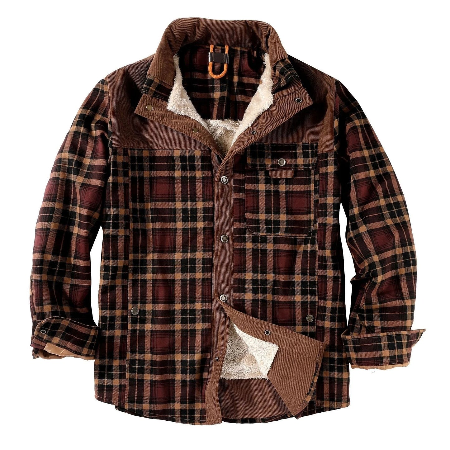Chemise à carreaux en flanelle de bûcheron pour hommes