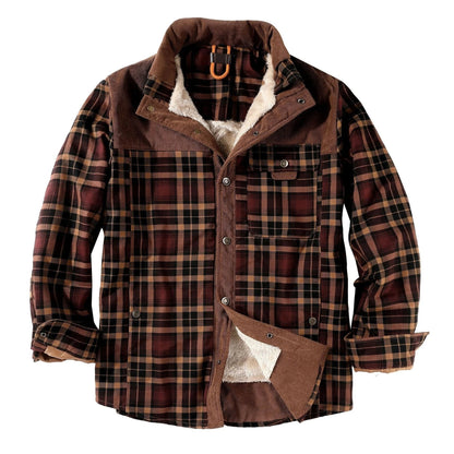 Chemise à carreaux en flanelle de bûcheron pour hommes