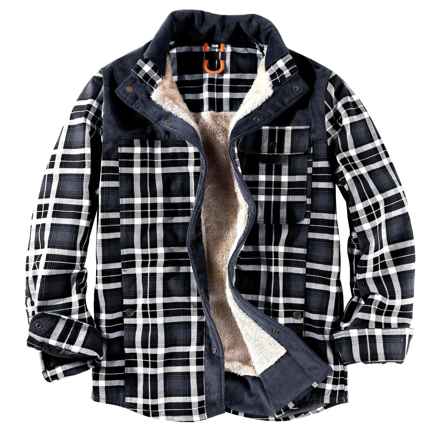 Chemise à carreaux en flanelle de bûcheron pour hommes