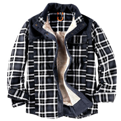Chemise à carreaux en flanelle de bûcheron pour hommes