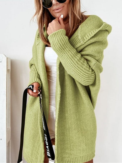 Cardigan femme capuche doux confortable