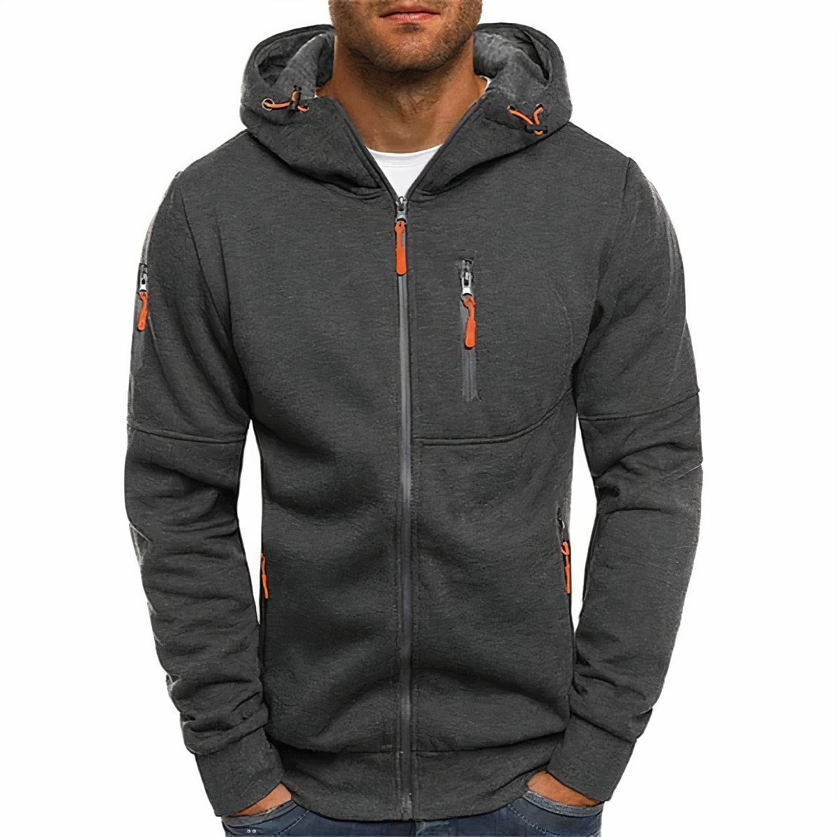 Hoodie classique pour hommes à manches longues