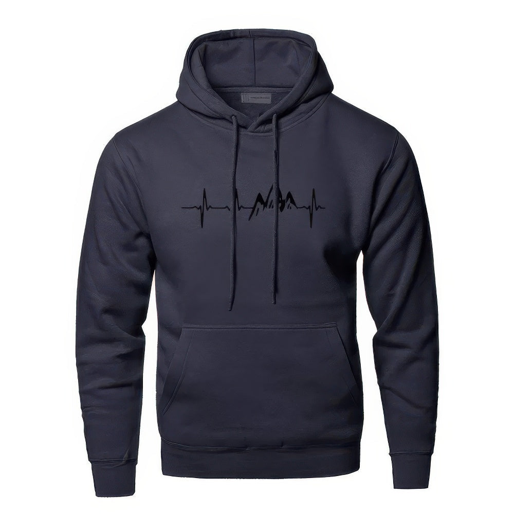 Sweat à capuche classique pour homme avec poche kangourou