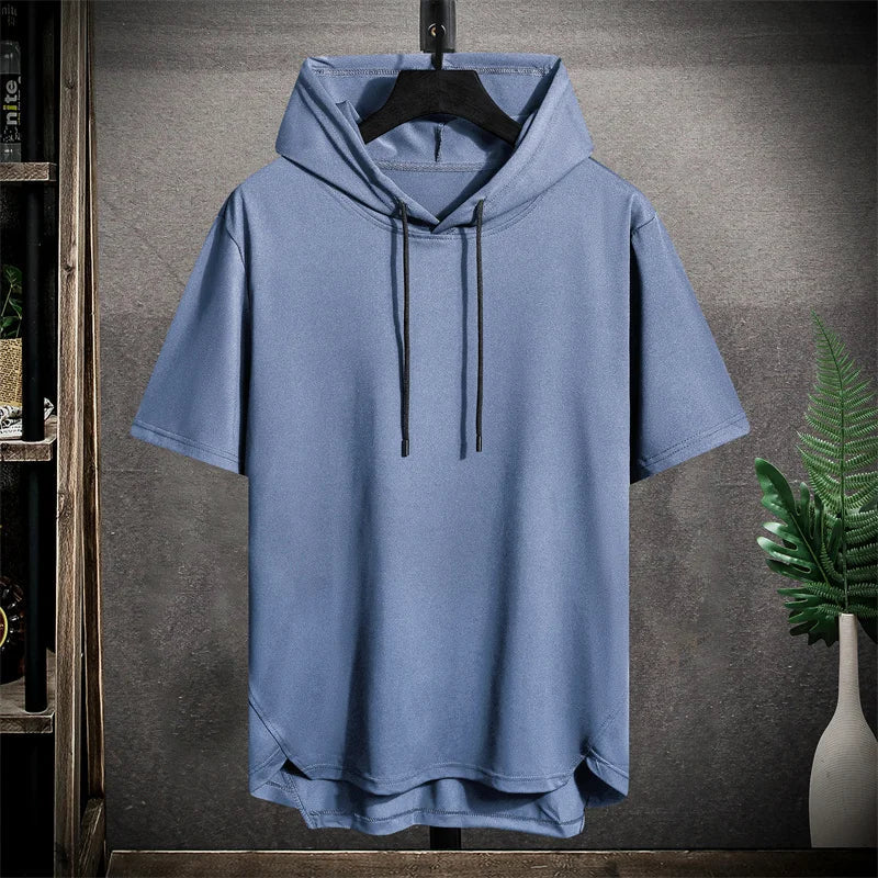 Grand sweat à capuche sans manches pour hommes