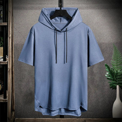 Grand sweat à capuche sans manches pour hommes