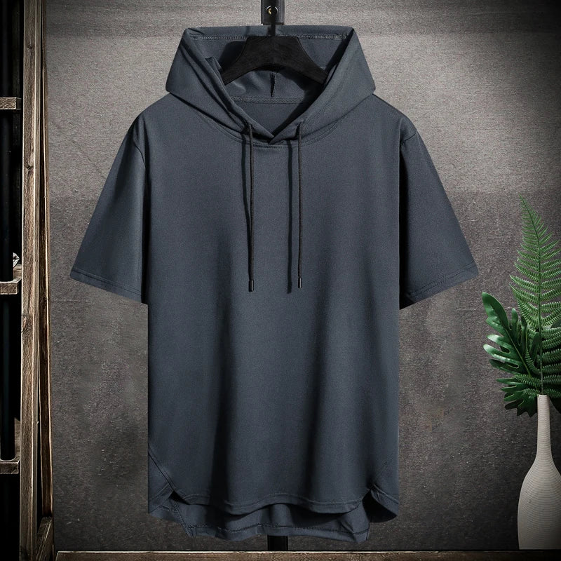 Grand sweat à capuche sans manches pour hommes