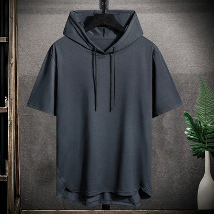 Grand sweat à capuche sans manches pour hommes