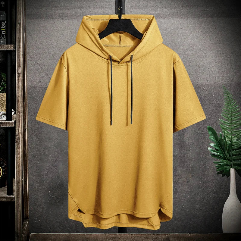 Grand sweat à capuche sans manches pour hommes