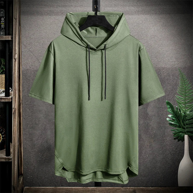 Grand sweat à capuche sans manches pour hommes