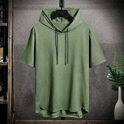 Grand sweat à capuche sans manches pour hommes