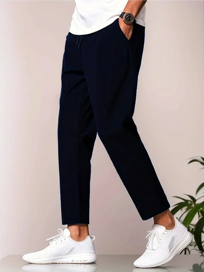 Pantalon de loisirs pour homme à séchage rapide avec cordon de serrage