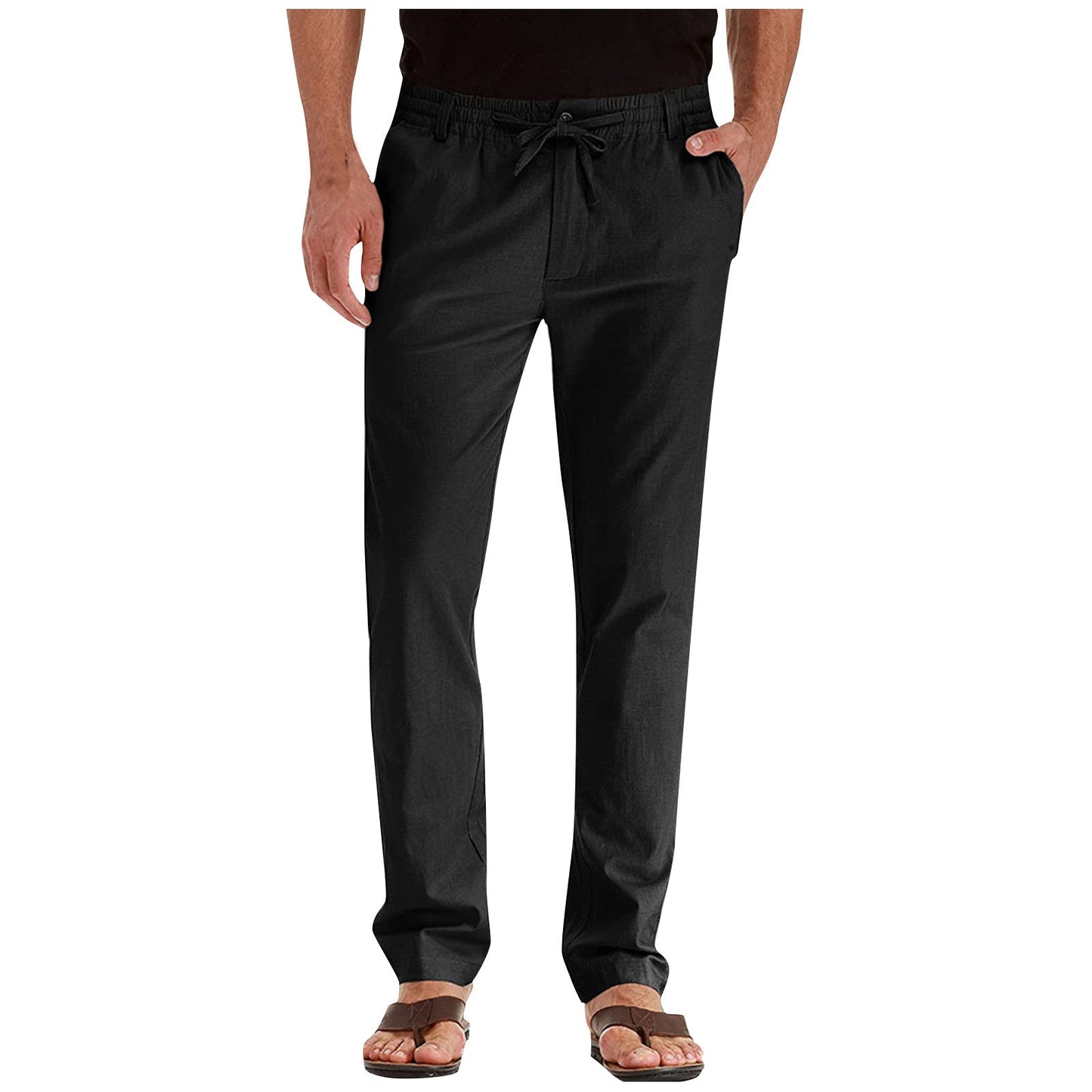 Pantalon Homme Jambe Droite Élastique