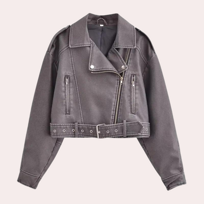 Blouson moto femme moderne été