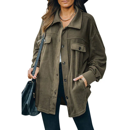 Veste polaire chaude boutonnée
