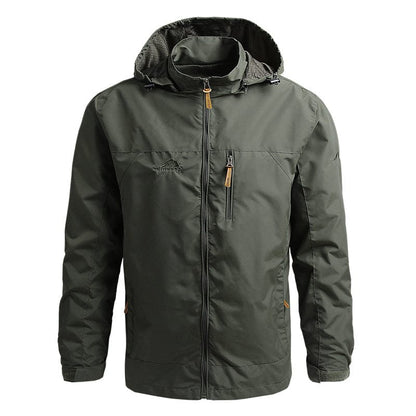 Veste d'hiver imperméable homme chaude à capuche