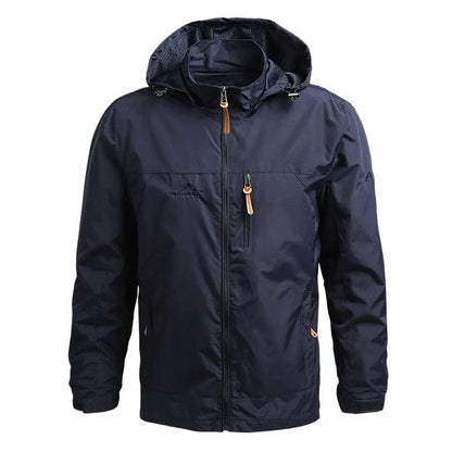 Veste d'hiver imperméable homme chaude à capuche