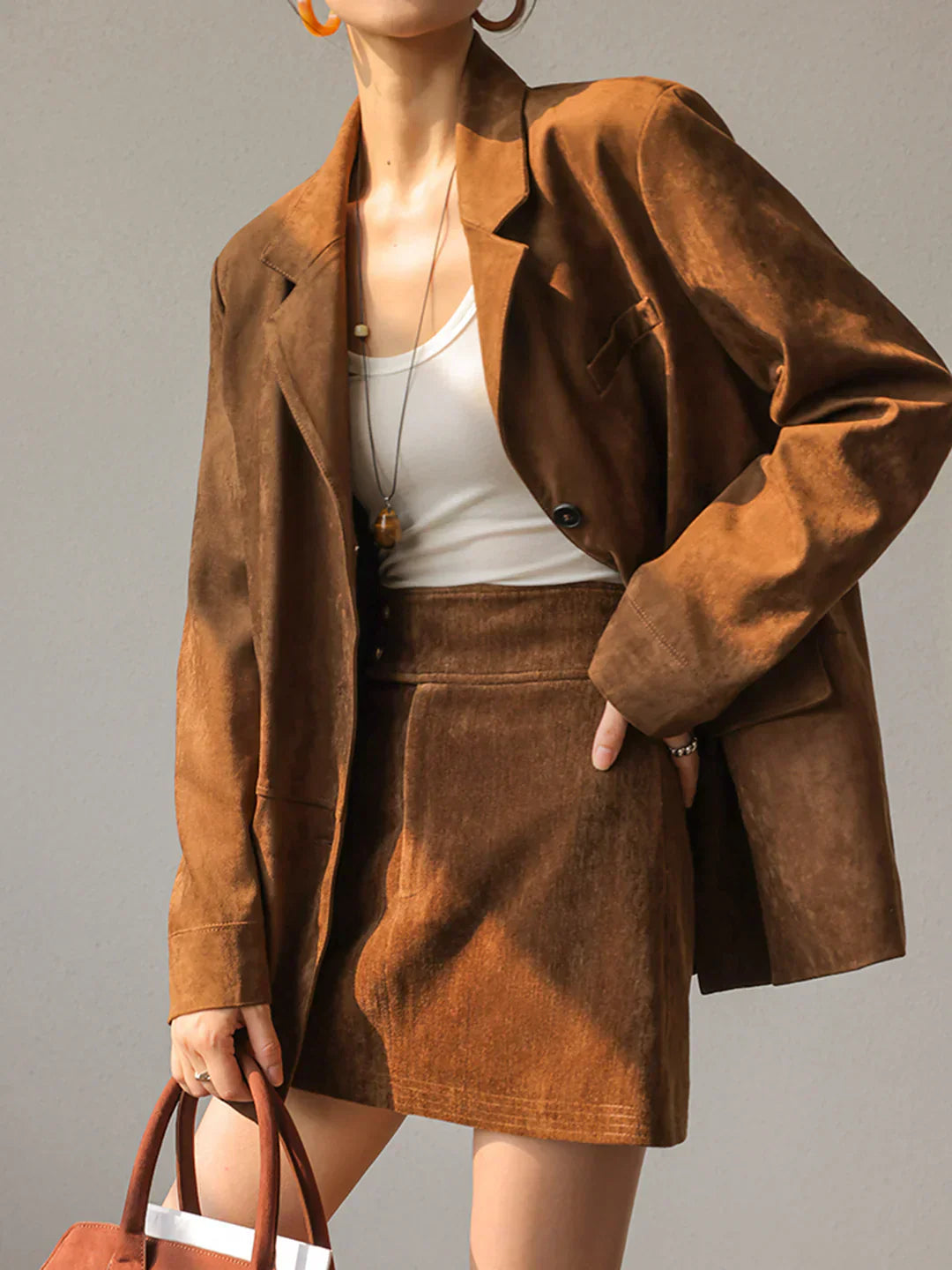 Blouson en cuir femme style tendance