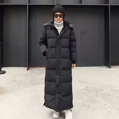 Doudoune longue Chaude et imperméable - Capuche et fermeture éclair