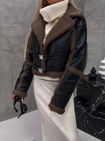 Manteau de fourrure long de luxe pour femme