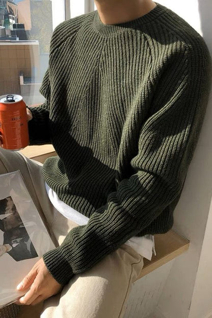 Pull homme élégant à côtes