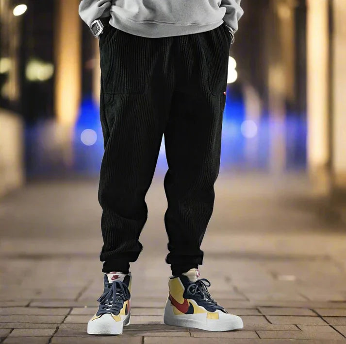 Pantalon en velours côtelé pour homme, confortable et moderne
