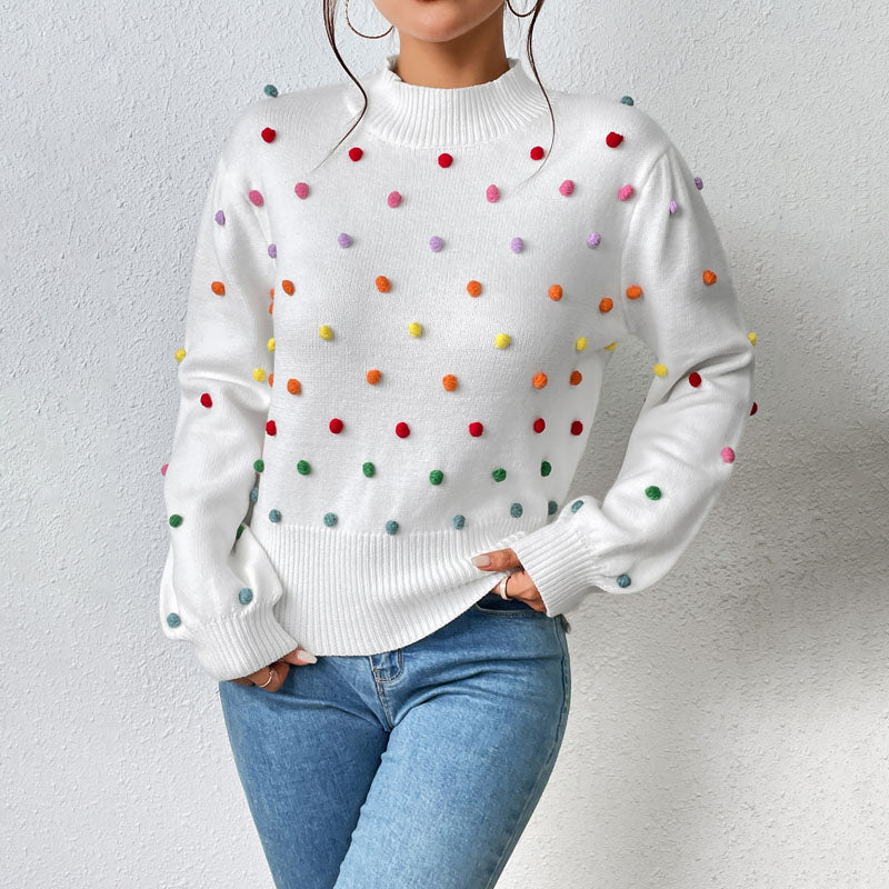 Pull en tricot confortable femme oversize
