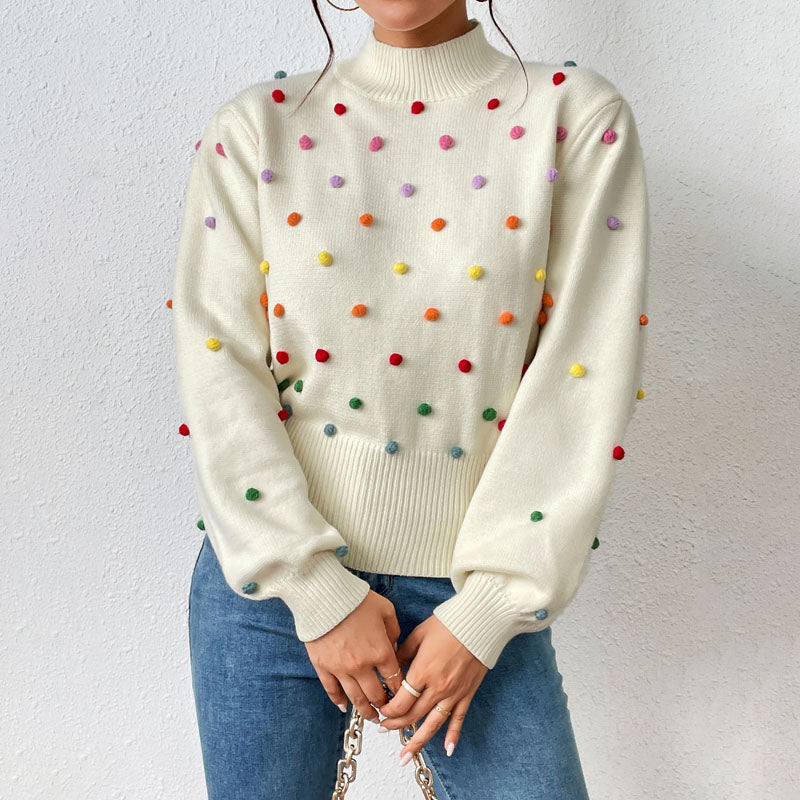 Pull en tricot confortable femme oversize