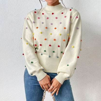 Pull en tricot confortable femme oversize