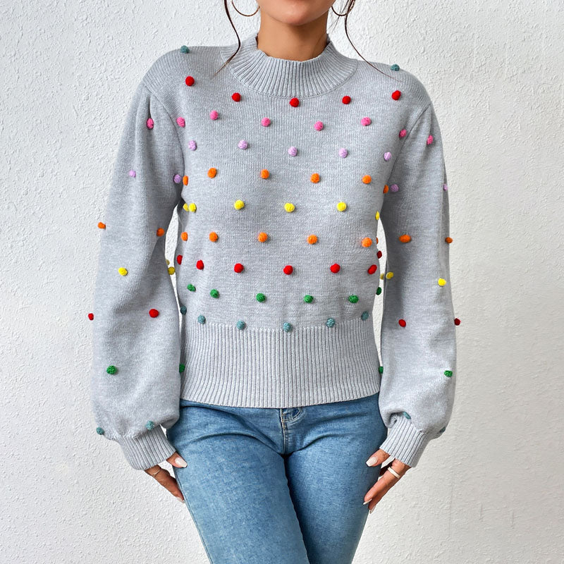 Pull en tricot confortable femme oversize