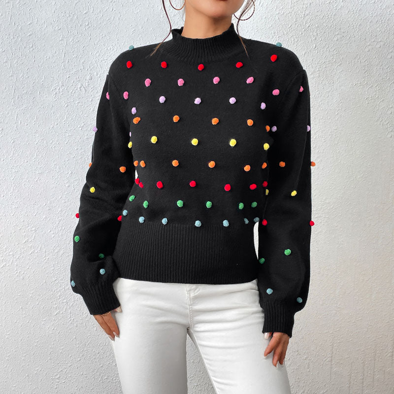 Pull en tricot confortable femme oversize
