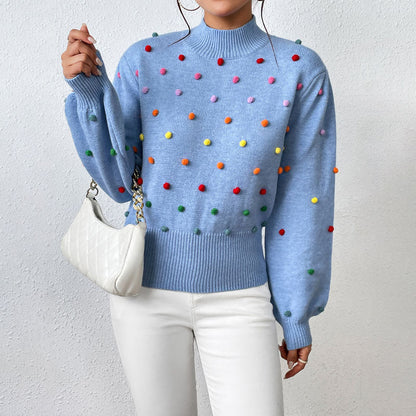 Pull en tricot confortable femme oversize